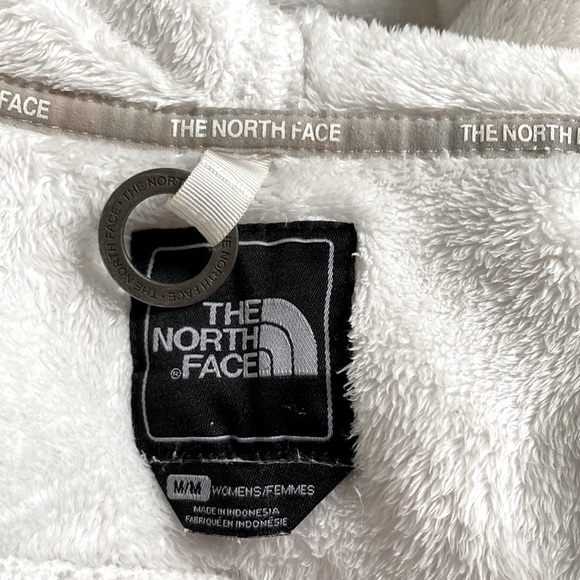 The North Face High Loft Polar Fleece Hooded Jacket White Trim Womens Medium - Picture 11 of 13